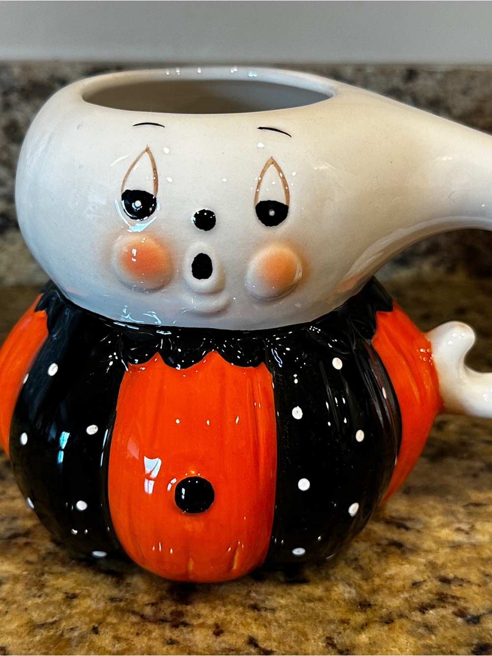 Johanna Parker Transpac Halloween Ghost Pumpkin Mug 🎃👻 BNWT